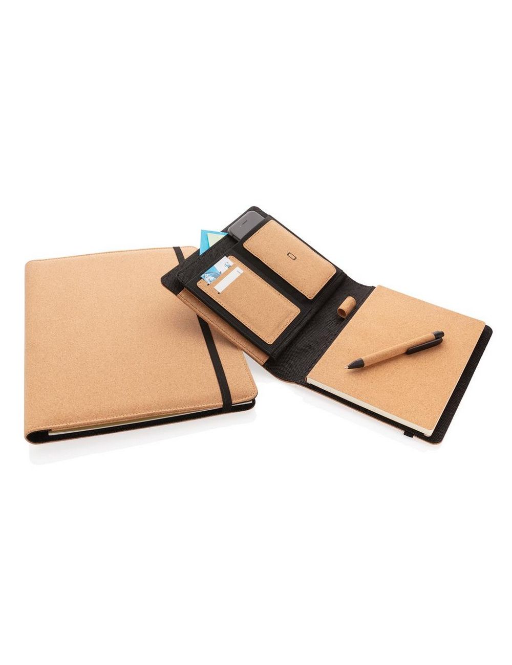 Korkowa teczka konferencyjna A4 z notatnikiem,...