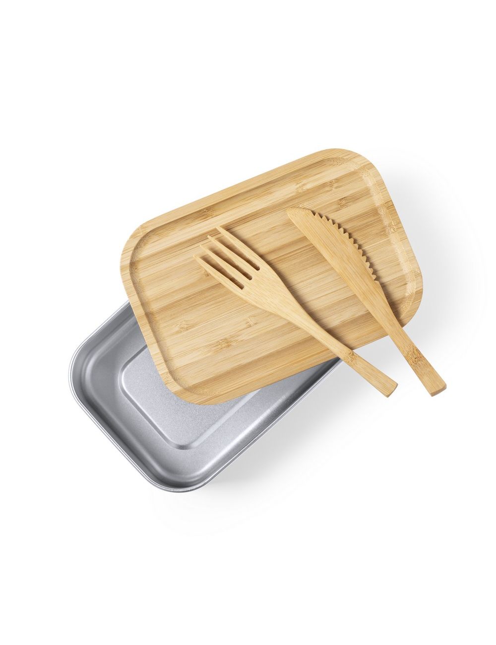 Pudełko śniadaniowe 600 ml, sztućce