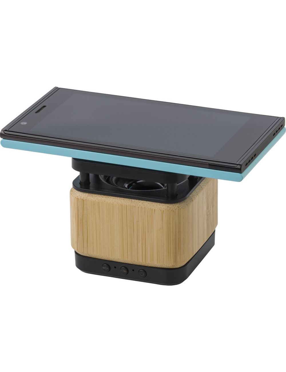 Bambusowy głośnik bezprzewodowy 3W, ładowarka...