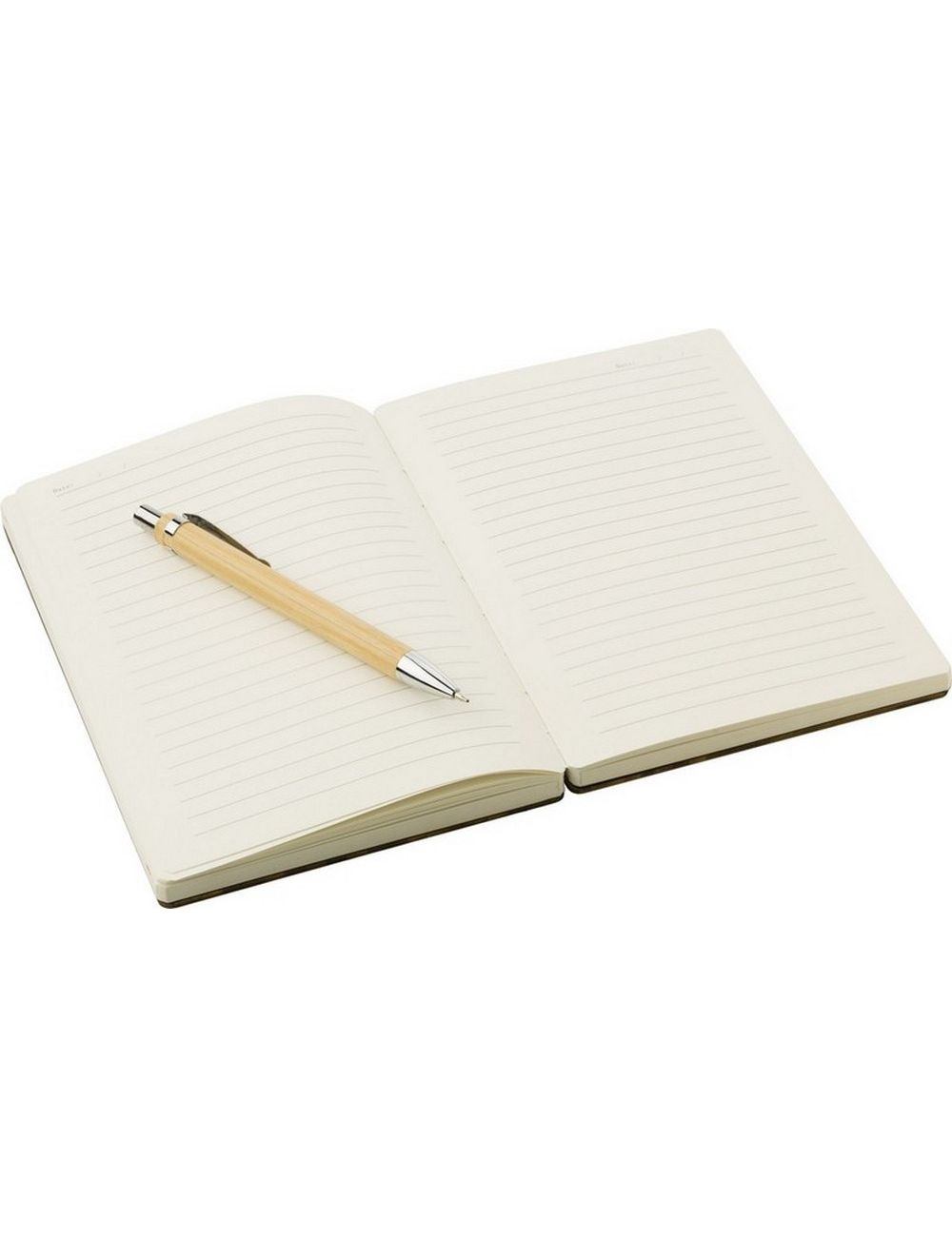 Bambusowy notatnik ok. B6 z długopisem