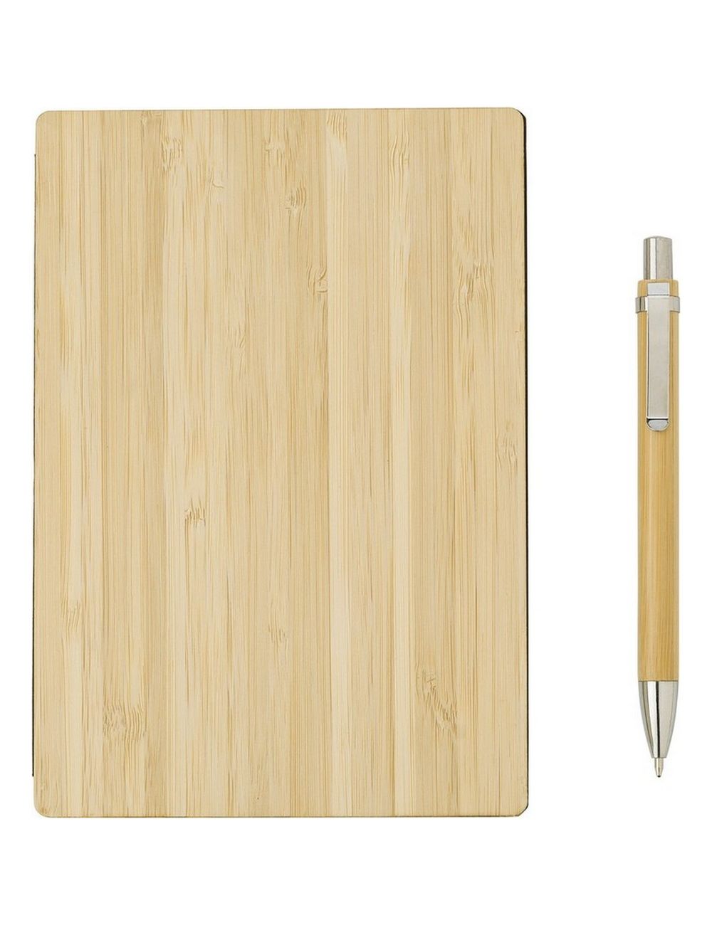 Bambusowy notatnik ok. B6 z długopisem