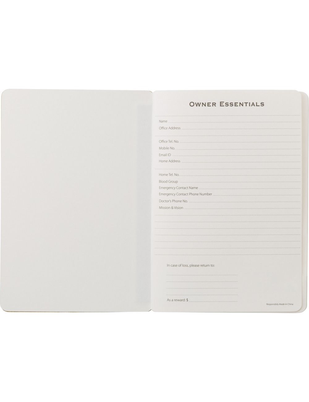 Bambusowy notatnik ok. B6 z długopisem