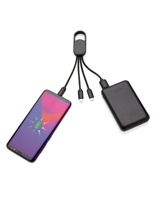 Kabel do ładowania 4 w 1 z karabińczykiem