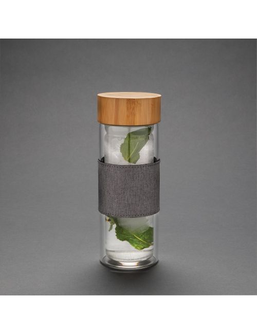 Szklana butelka 360 ml Impact w pokrowcu