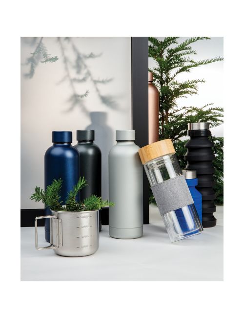 Szklana butelka 360 ml Impact w pokrowcu