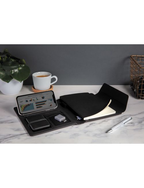 Teczka konferencyjna A5 Fiko, ładowarka bezprzewodowa