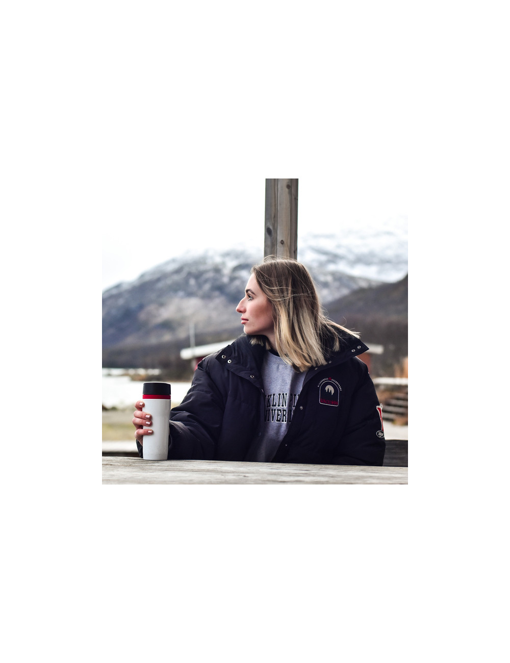 Kubek izotermiczny Winnipeg 350 ml, biały