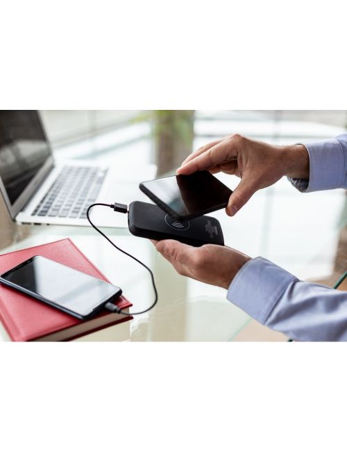Power bank 8000 mAh Mauro Conti, ładowarka bezprzewodowa 5W | Eric