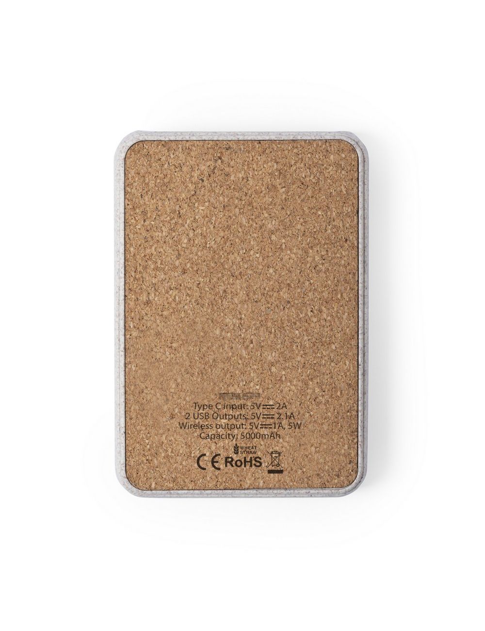 Bezprzewodowy power bank 5000 mAh ze słomy...