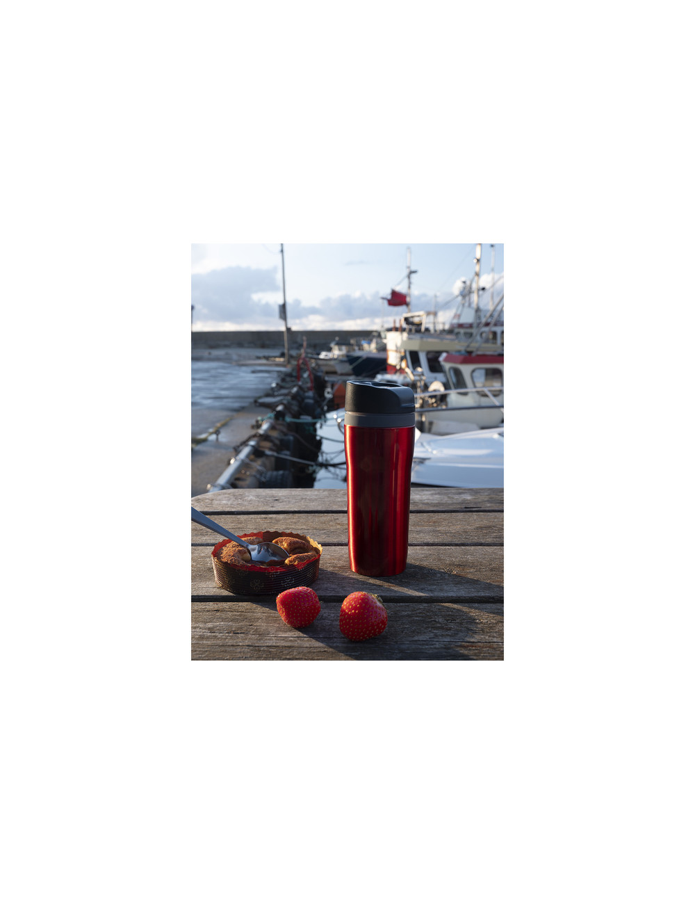 Kubek izotermiczny Winnipeg 350 ml, bordowy 