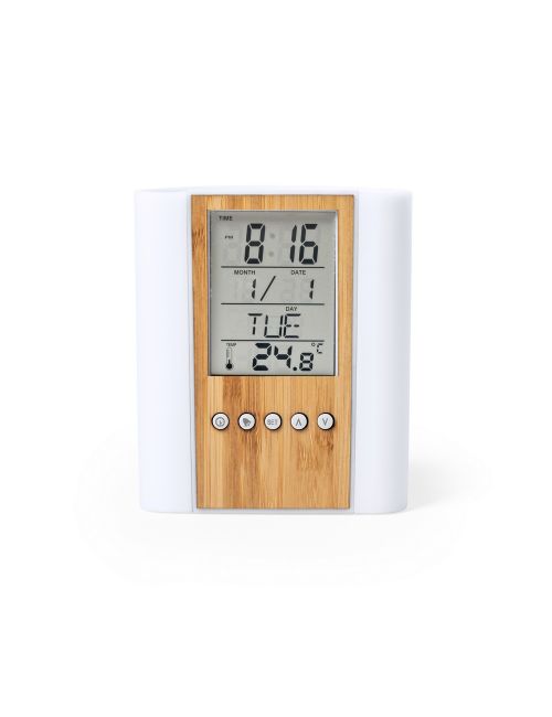 Pojemnik na przybory do pisania, zegar wielofunkcyjny