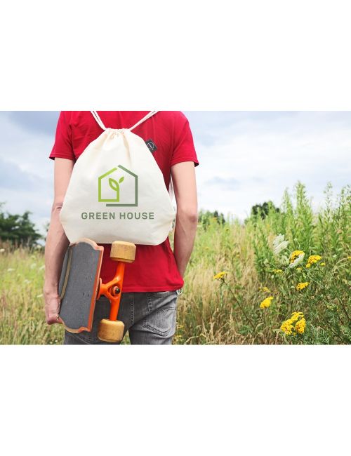 Worek ze sznurkiem z bawełny organicznej B'RIGHT | Meredith