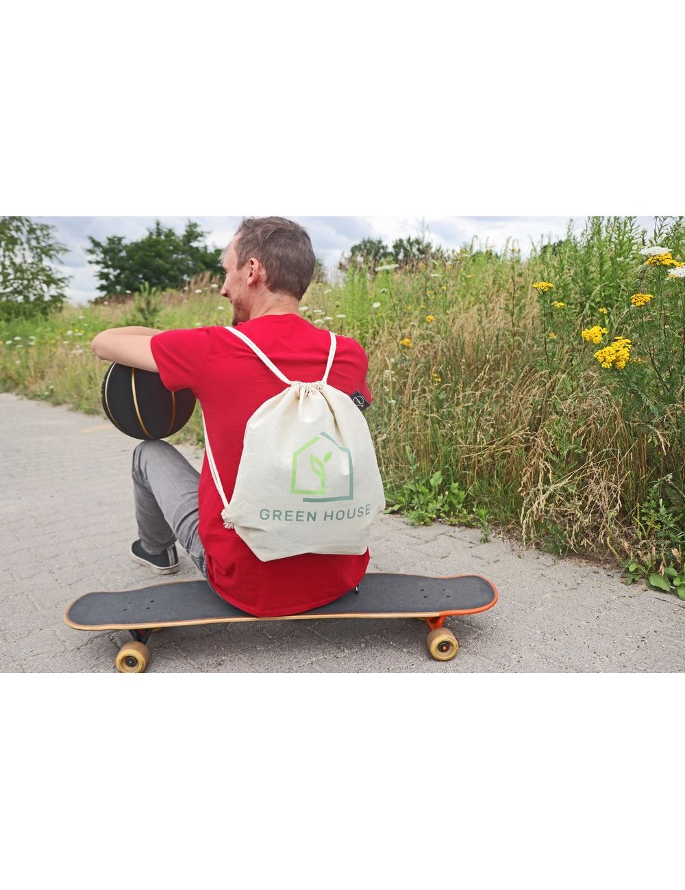 Worek ze sznurkiem z bawełny organicznej...