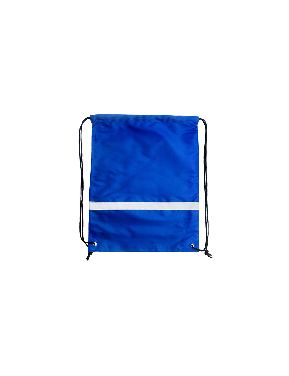 Plecak promocyjny z taśmą odblaskową, niebieski 