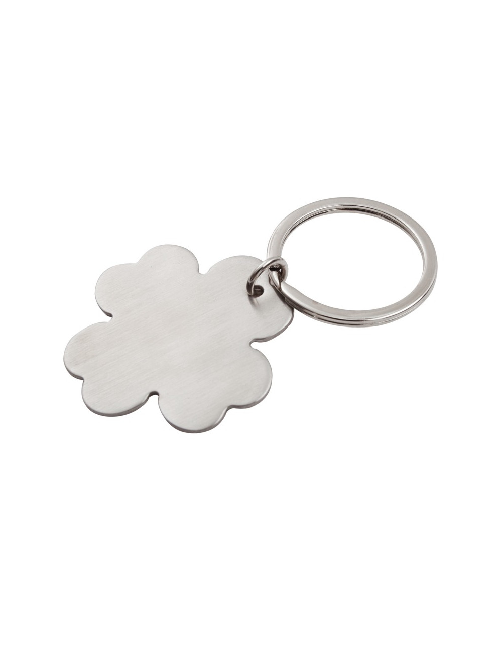 Brelok metalowy 4-leaf clover, srebrny 