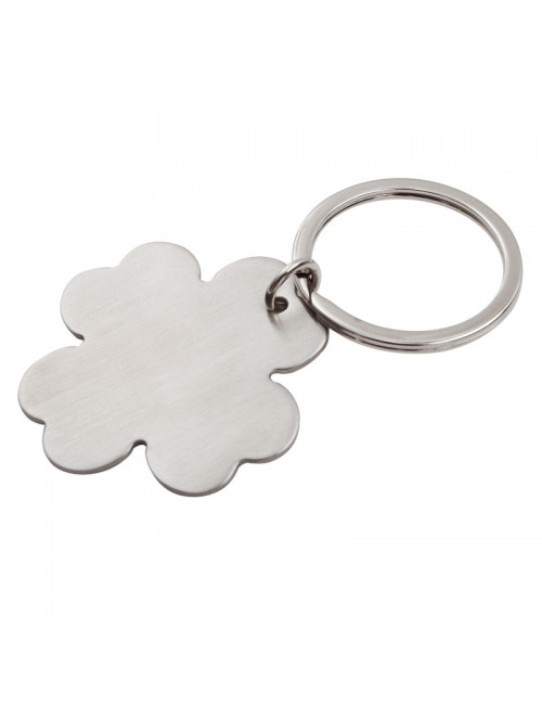 Brelok metalowy 4-leaf clover, srebrny 