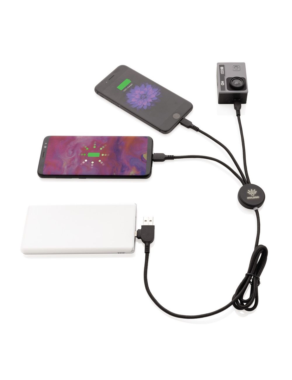 Kabel do ładowania z podświetleniem logotypu