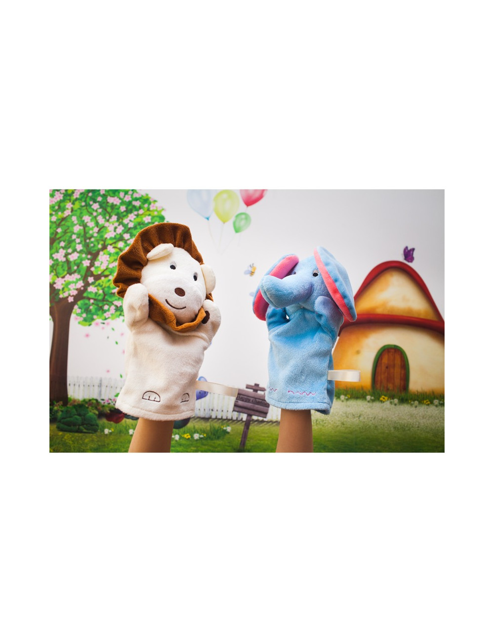 Pacynka Lion, beżowy/brązowy 