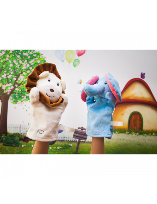 Pacynka Lion, beżowy/brązowy 