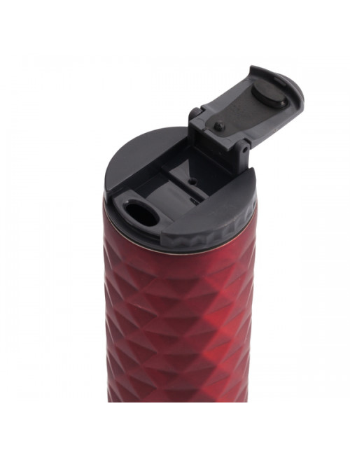 Kubek izotermiczny Halifax 450 ml, bordowy