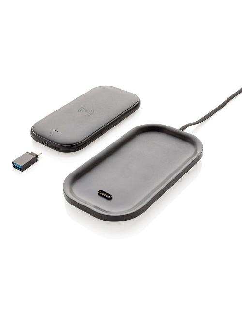 Bezprzewodowy power bank 5000 mAh ze stacją ładującą