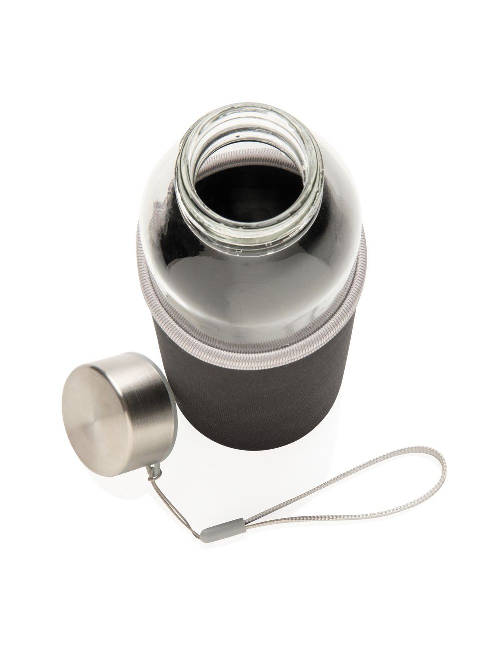 Szklana butelka 500 ml w pokrowcu