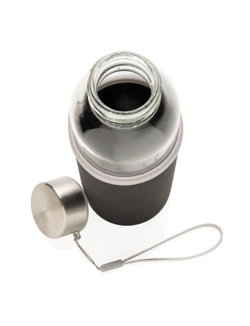 Szklana butelka 500 ml w pokrowcu