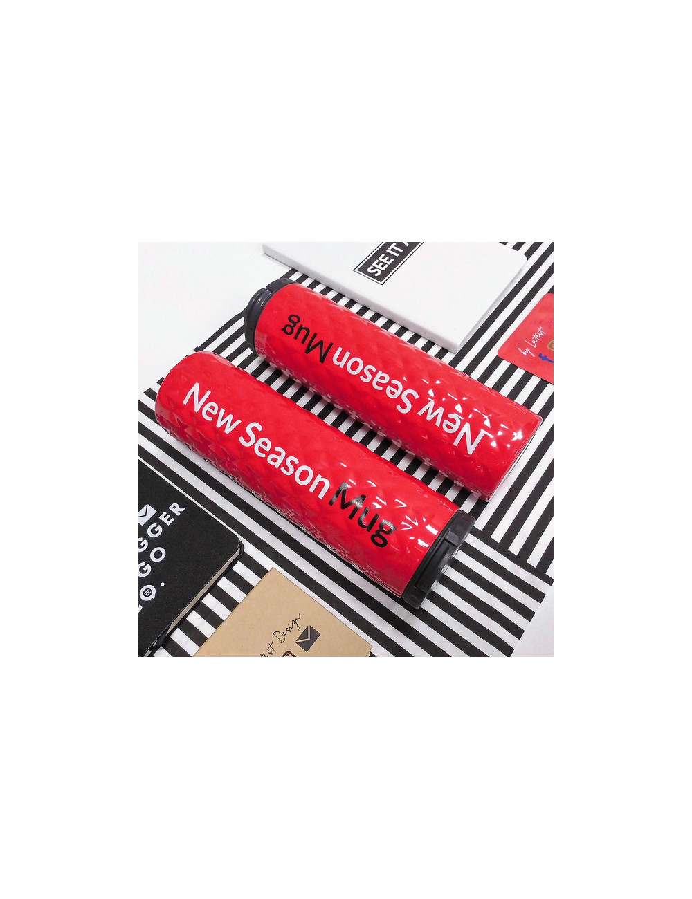 Kubek izotermiczny Dawson 450 ml, czerwony 