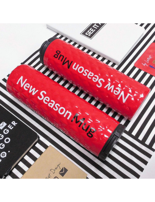 Kubek izotermiczny Dawson 450 ml, czerwony 