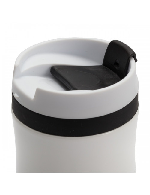 Kubek izotermiczny Viki 390 ml, czarny/biały 