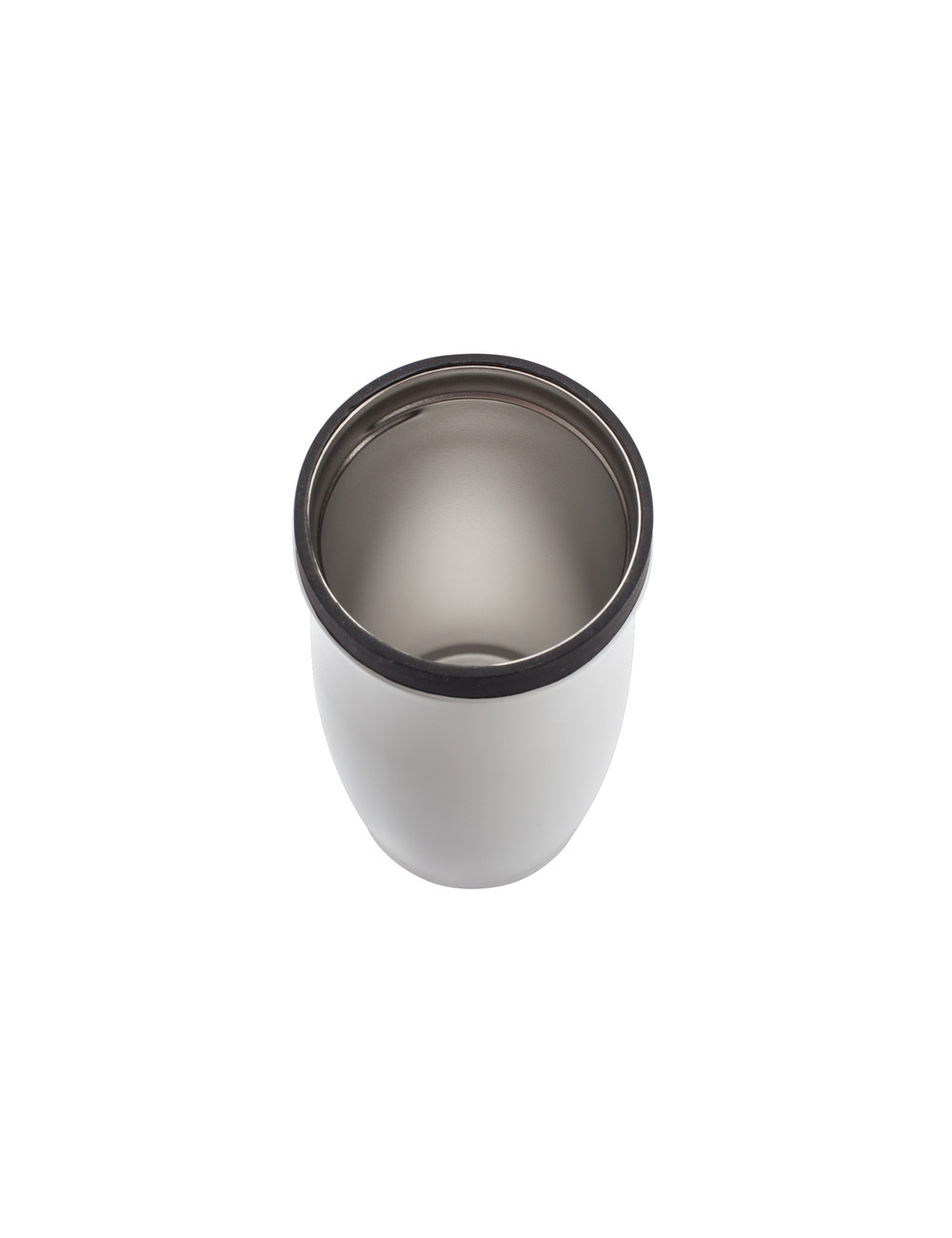 Kubek izotermiczny Viki 390 ml, czarny/biały 