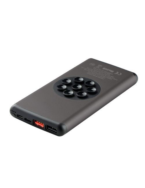 Bezprzewodowy power bank 10000 mAh Mauro Conti z przyssawkami, ładowarka bezprzewodowa 10W | Stef