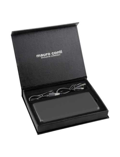 Bezprzewodowy power bank 10000 mAh Mauro Conti z przyssawkami, ładowarka bezprzewodowa 10W | Stef