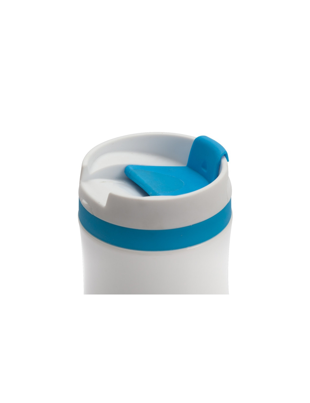 Kubek izotermiczny Viki 390 ml, niebieski/biały