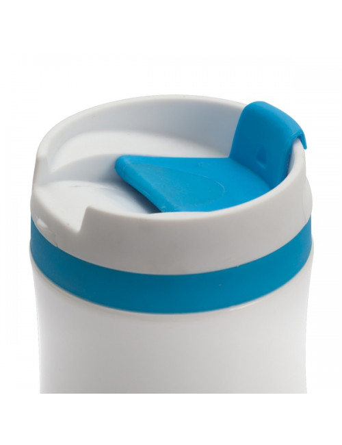 Kubek izotermiczny Viki 390 ml, niebieski/biały