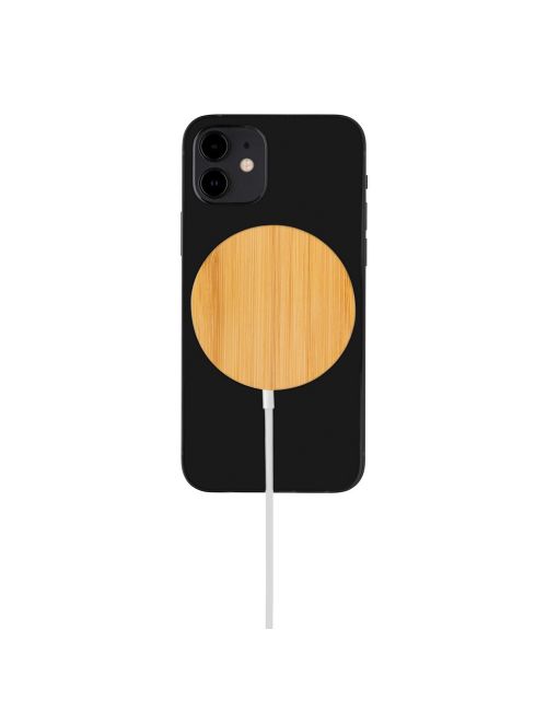 Bambusowa, magnetyczna ładowarka bezprzewodowa 10W