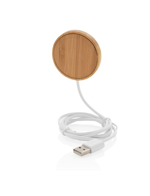 Bambusowa, magnetyczna ładowarka bezprzewodowa 10W