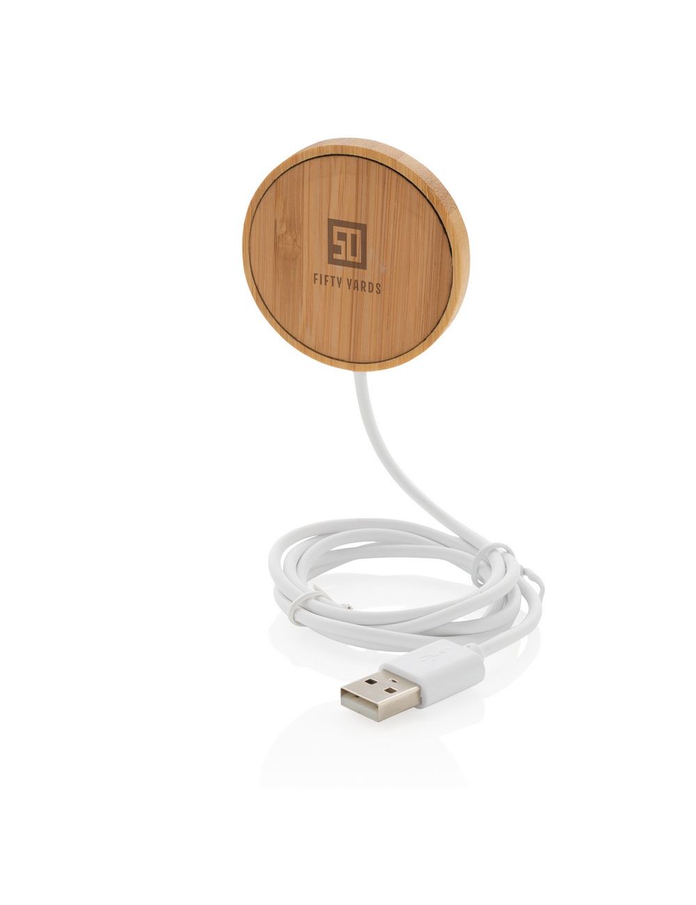 Bambusowa, magnetyczna ładowarka bezprzewodowa 10W