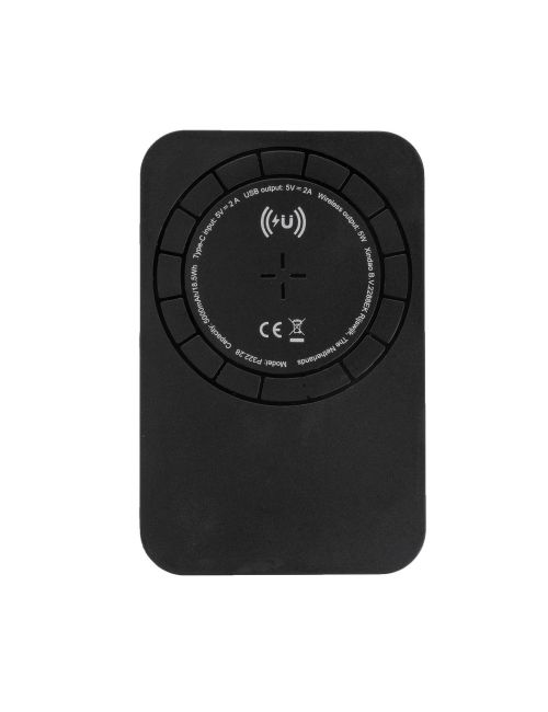 Magnetyczny, bezprzewodowy power bank 5000 mAh, 5W