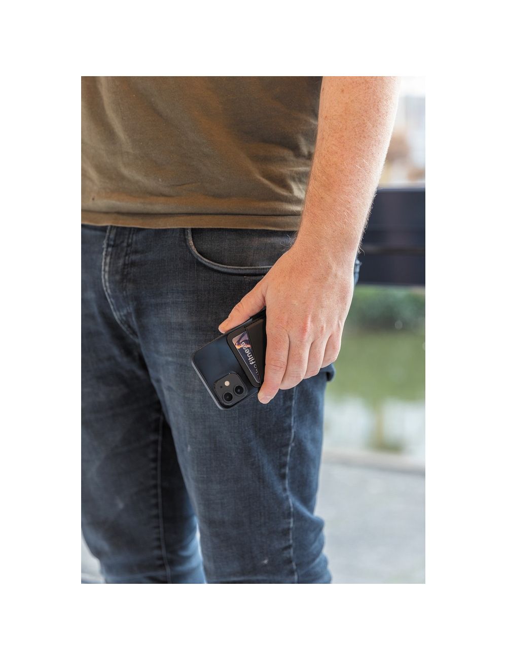 Magnetyczne etui na kartę kredytową do telefonu...