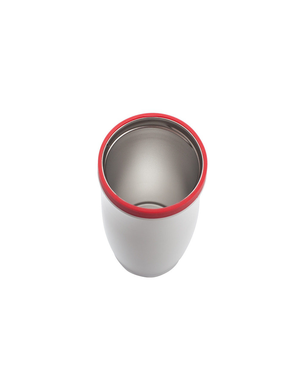 Kubek izotermiczny Viki 390 ml, czerwony/biały 