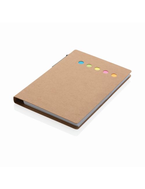 Zestaw do notatek A6, karteczki samoprzylepne, długopis