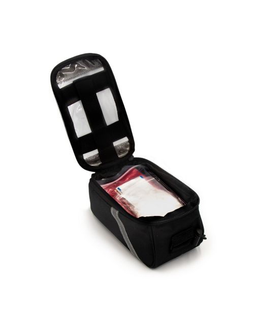 Torba rowerowa z wyposażeniem, zestaw naprawczy, apteczka, poncho | Fabio