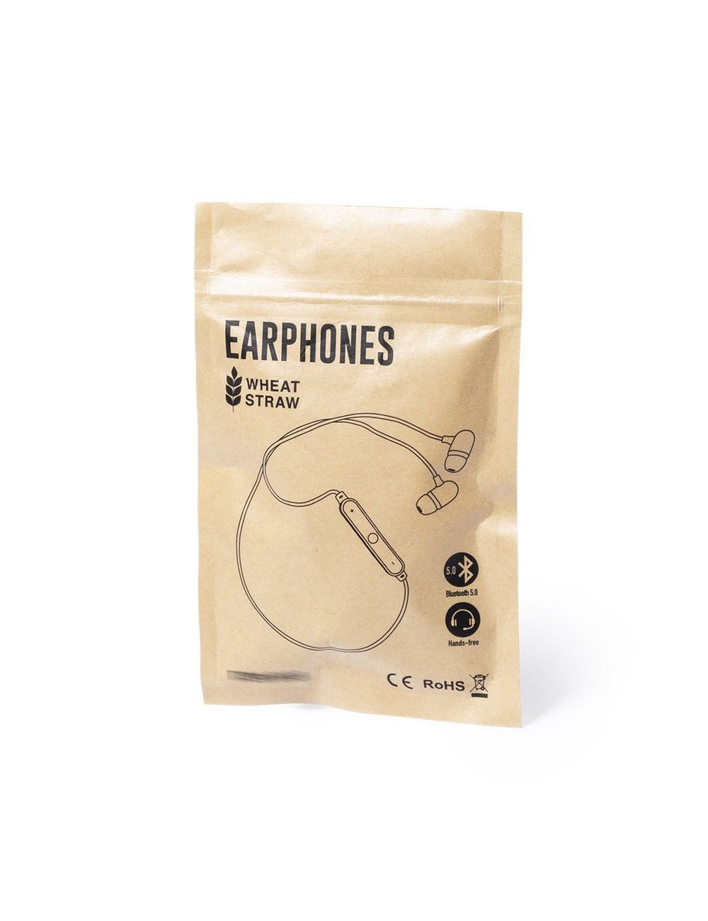 Bambusowe bezprzewodowe słuchawki douszne