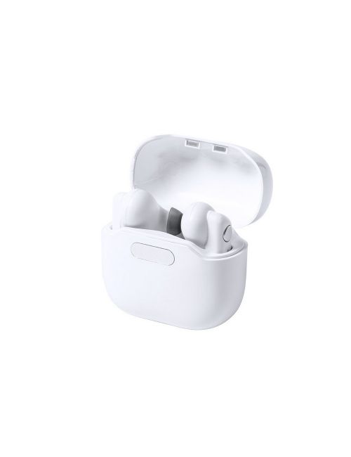 Bezprzewodowe słuchawki douszne w stacji ładującej ze sterylizacją UV-C