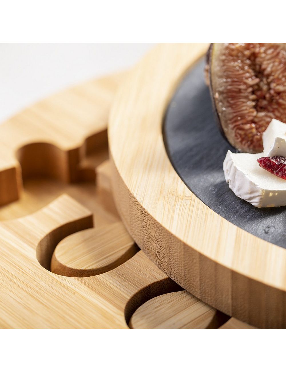 Bambusowy zestaw do sera, 4 el., deska do...