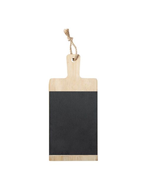 Deska do krojenia wykonana z łupka i bambusa