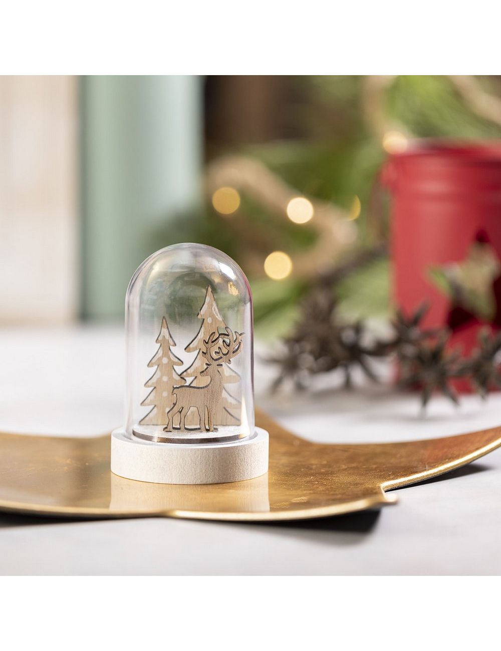 Ozdoba świąteczna "choinka i renifer"