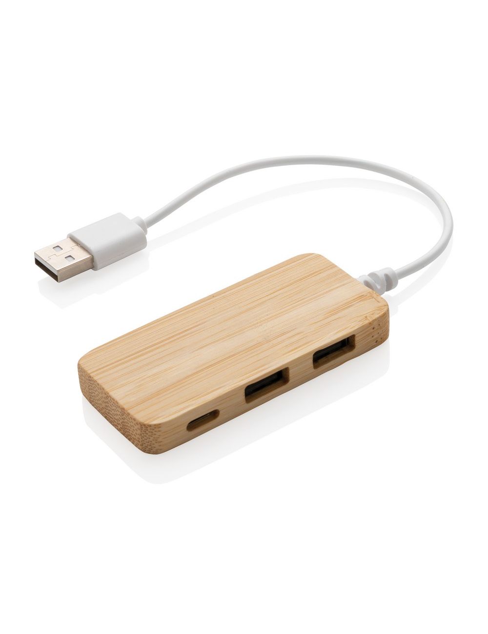 Bambusowy hub USB 2.0 z USB typu C