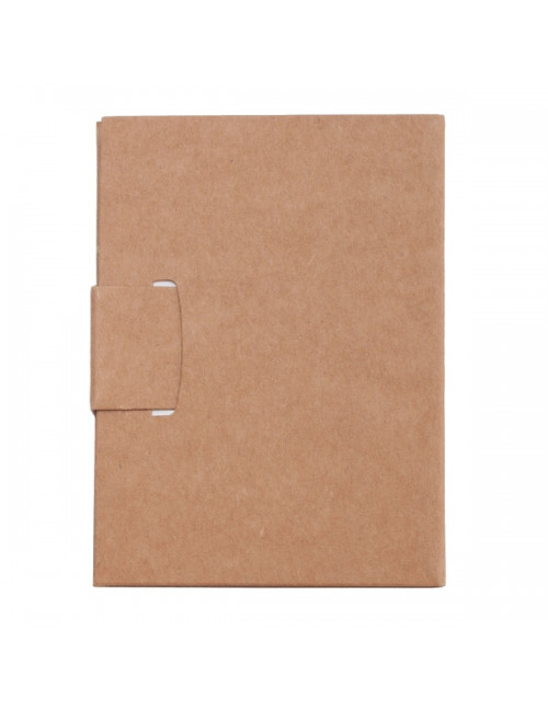 Notes 80x110/100k gładki Mini z długopisem, beżowy 